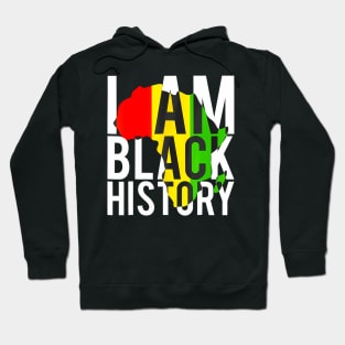 I Am Black History Month African American Pride Celebration Hoodie